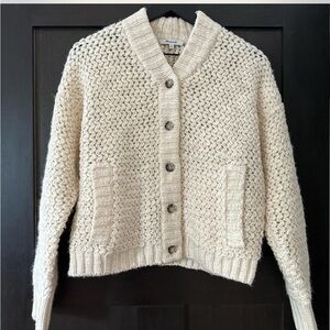 Cozy Cream Knit Cardigan Sweater